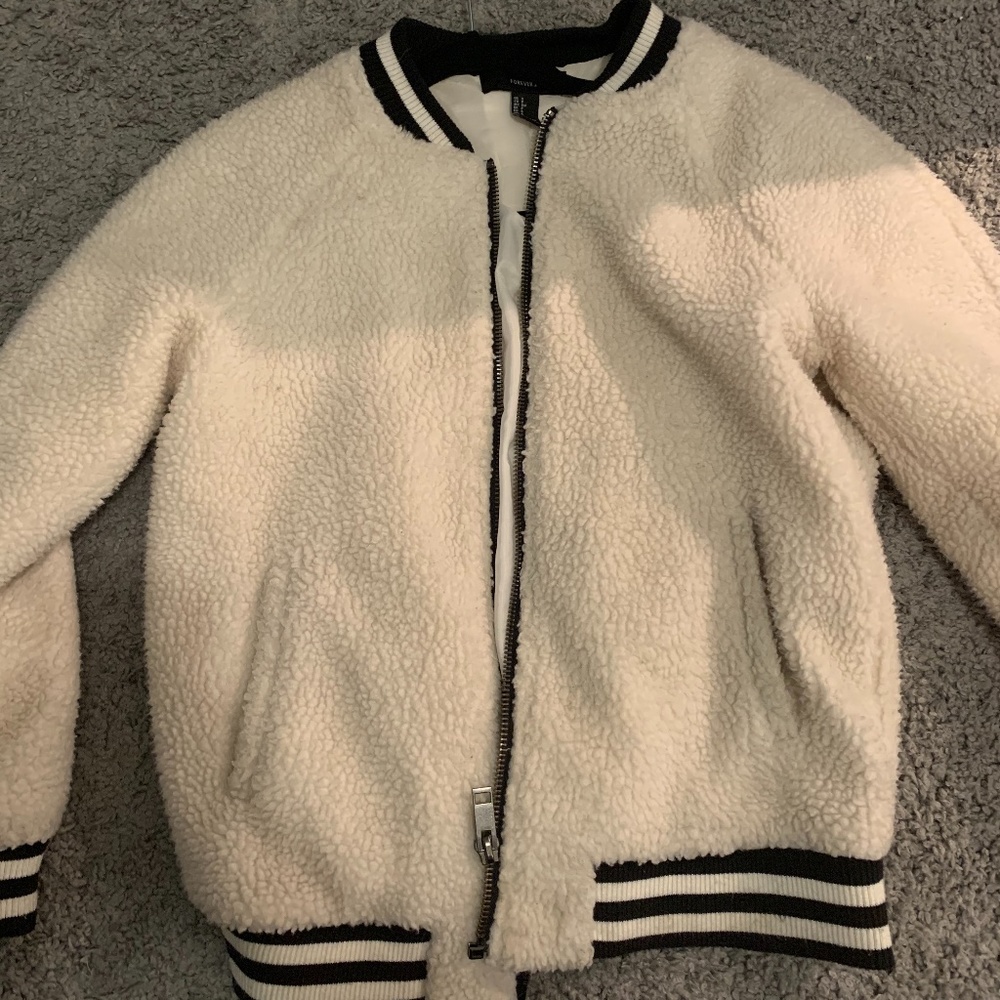 Forever 21 Fuzzy Bomber